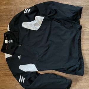 Adidas Black and White Quarter-Zip Windbreaker Perfect Condition